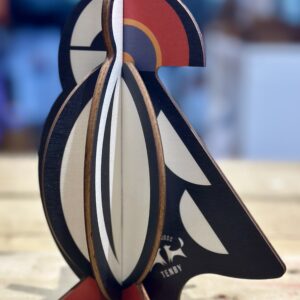 3D Wooden Puffin