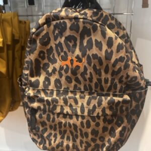 small leopard print rucksack