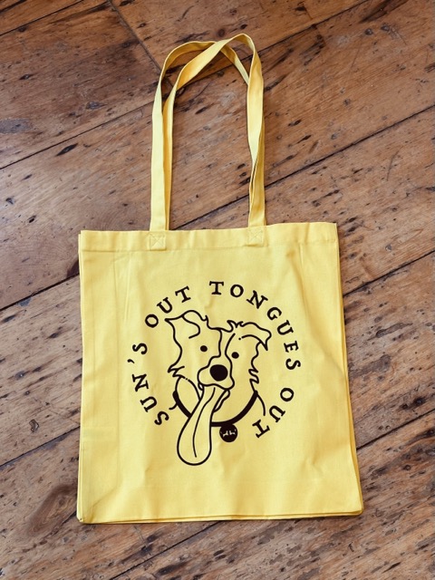 Sun's Out Tongues Out Large Tote Bag