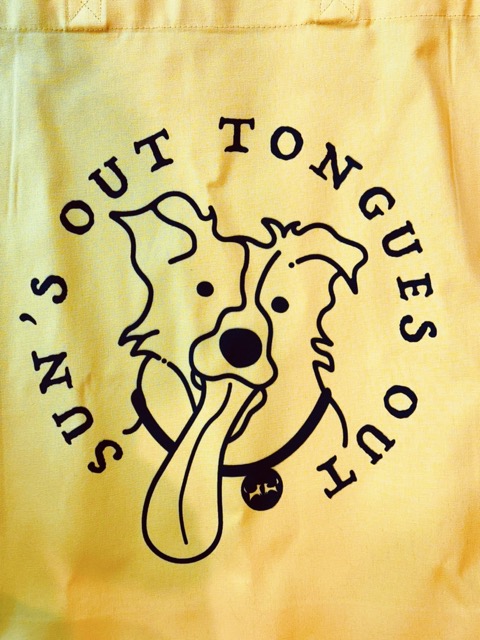 Sun's Out Tongues Out Large Tote Bag - Image 3